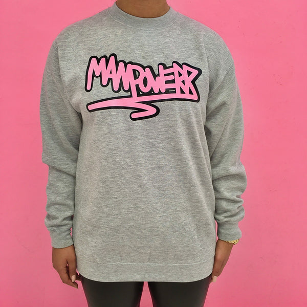 Grijs/Roze Sweater Manpowerr